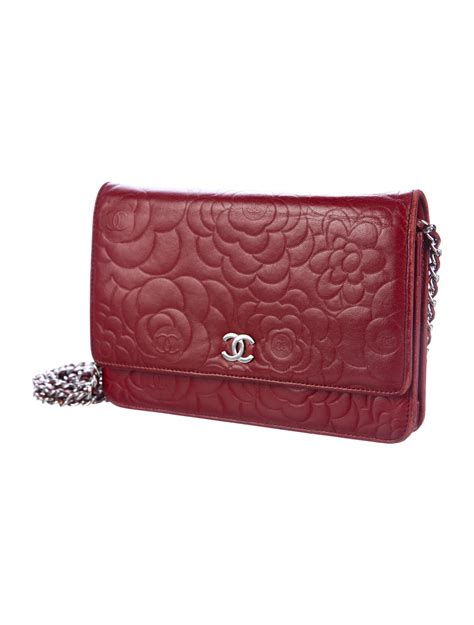 chanel camellia wallet size|Chanel small wallet on chain.